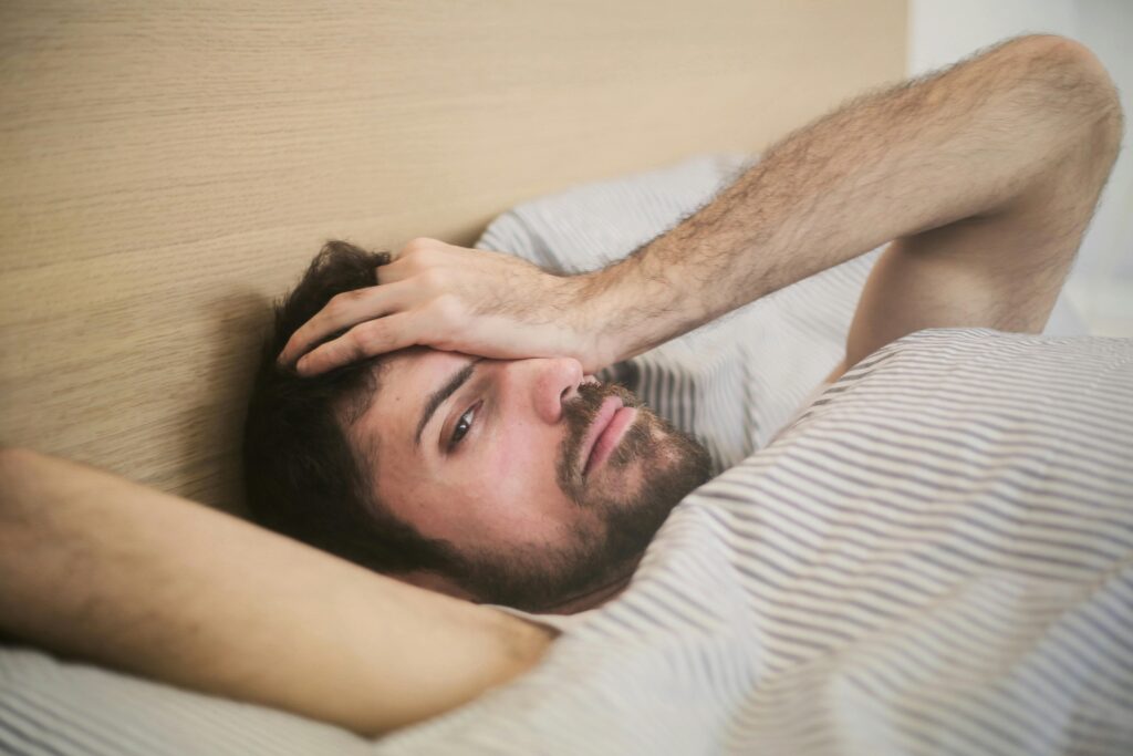 person suffering withdrawal