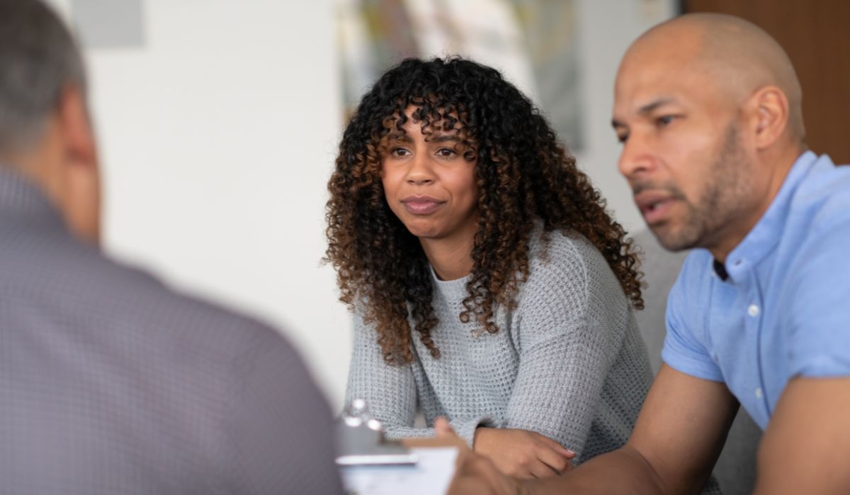 couple attending a therapy session