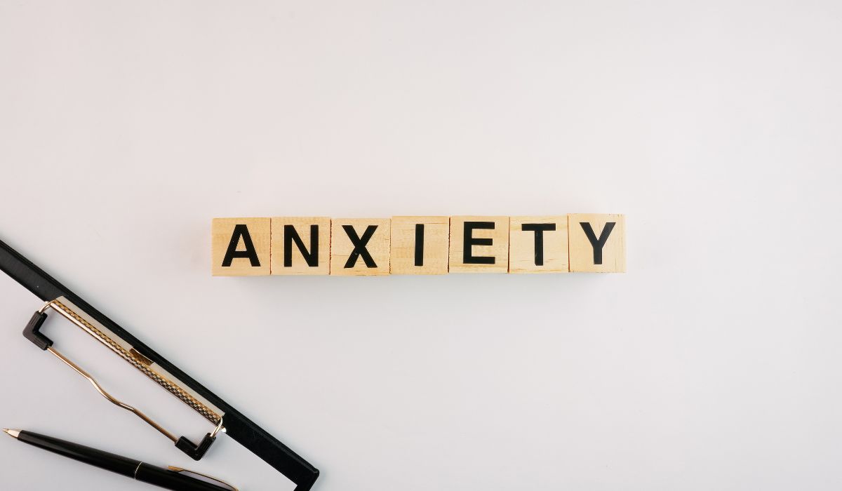 block of letters spelled anxiety